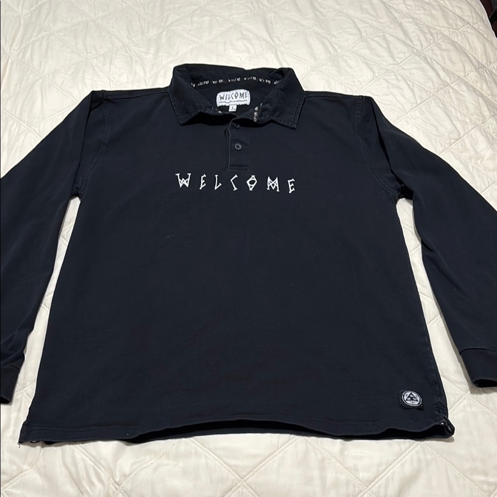 Black Polo Shirt with Classic Style